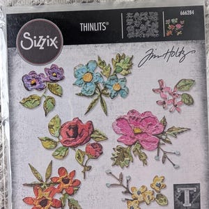 Sizzix Thinlits Brushstroke Flowers 666284