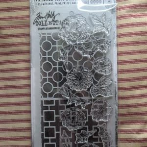 Tim Holtz/Stampers Anonymous Stamp and Stencil Set