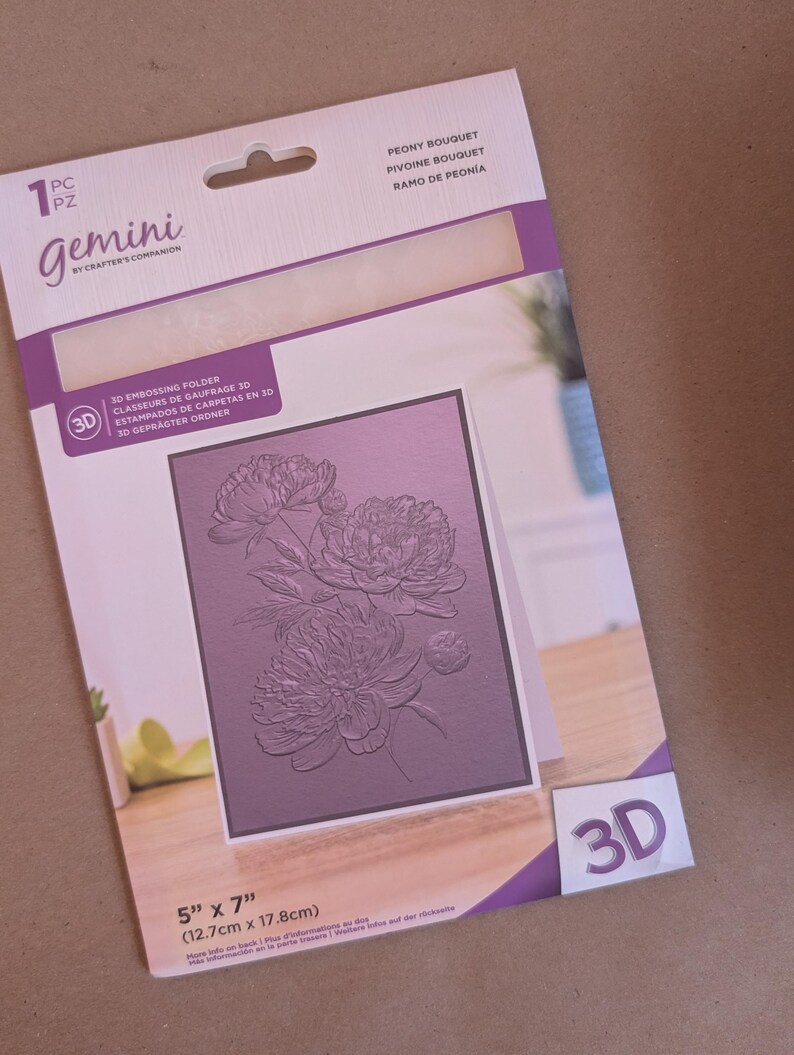 Crafter's Companion 3D Embossing Folder - Etsy