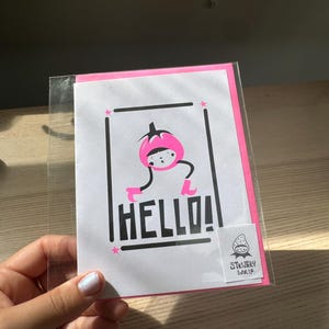 Olá! Cartão de felicitações