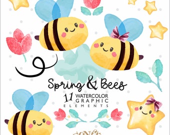 Download Bee Clipart Etsy