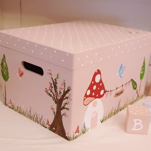 Handbemalte Geburtskiste,Erinnerungskiste, Babybox, Wunschkiste, Andenkenkiste, Babygeschenk