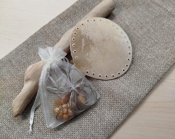DIY-Schamanische Rassel (Naturleder) | Handgefertigtes Kraftobjekt | Geschenk für spirituelle Frauen