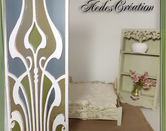 Art Nouveau - decorative panels or Separation of room decoration or decorative  - Miniature collection 1/12