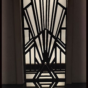 Door grille "ironwork style - Art Deco"