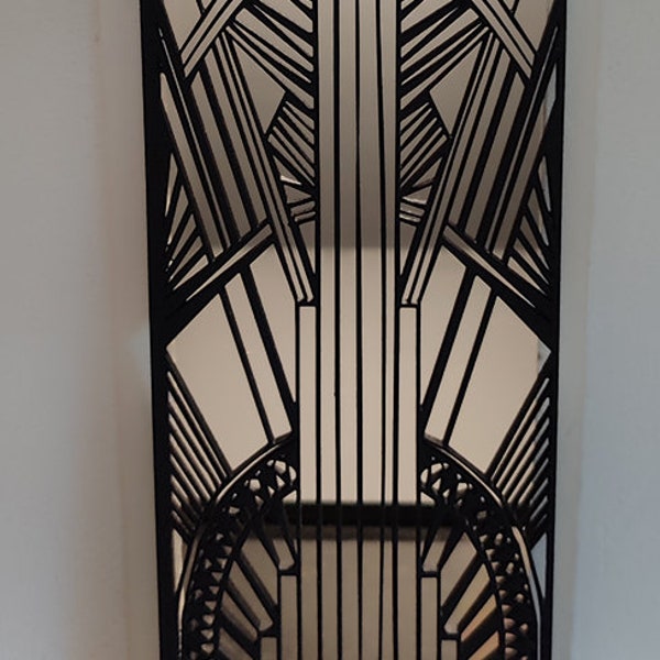 Grille porte "façon ferronnerie - Art déco"