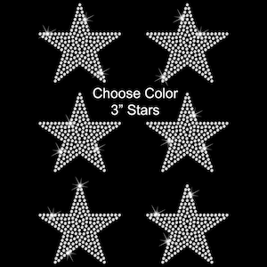 May include: Six silver glitter 3-inch stars. Choose Color 3" Stars.