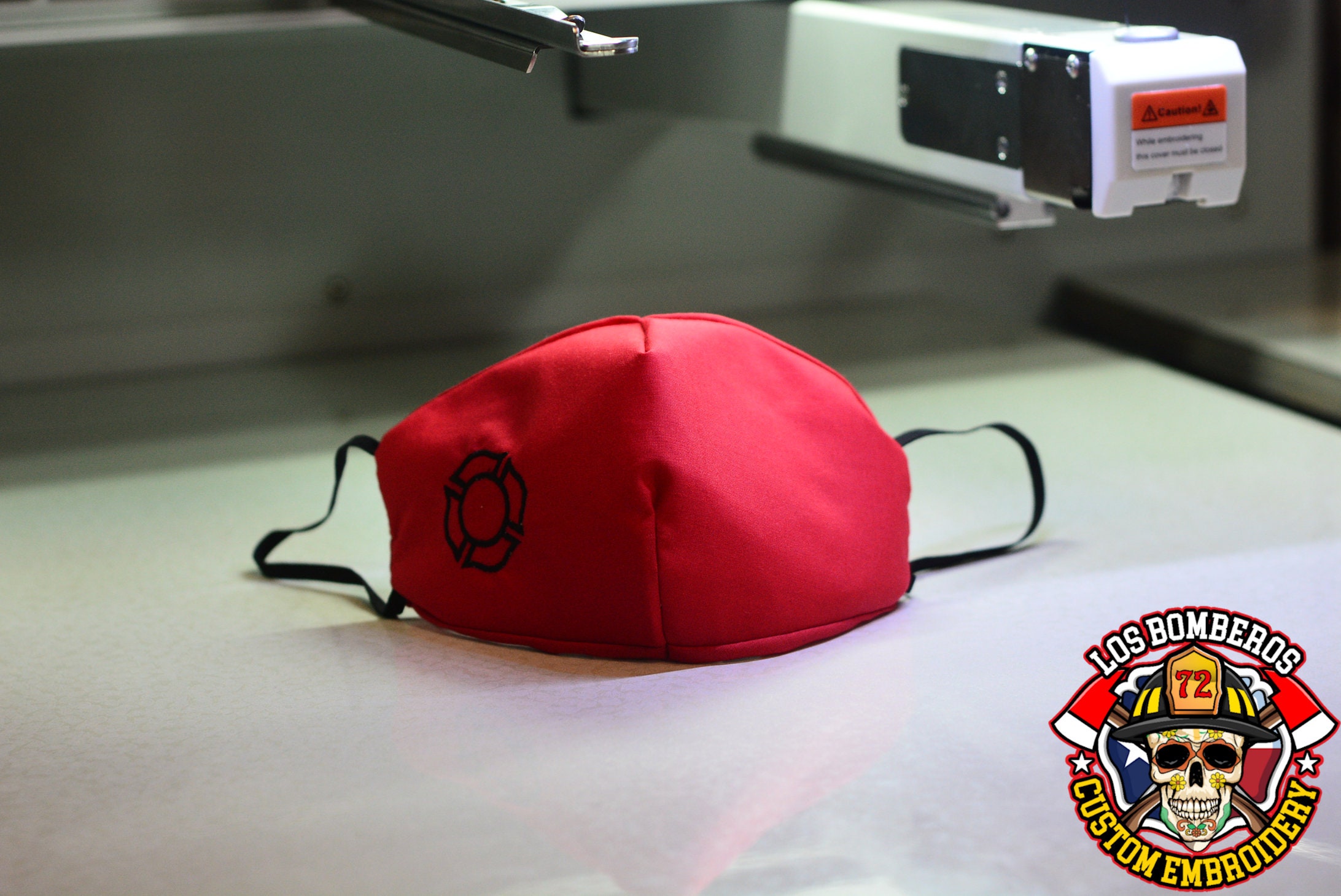 Firefighter Maltese Cross Facemask Embroidered Custom Made Etsy