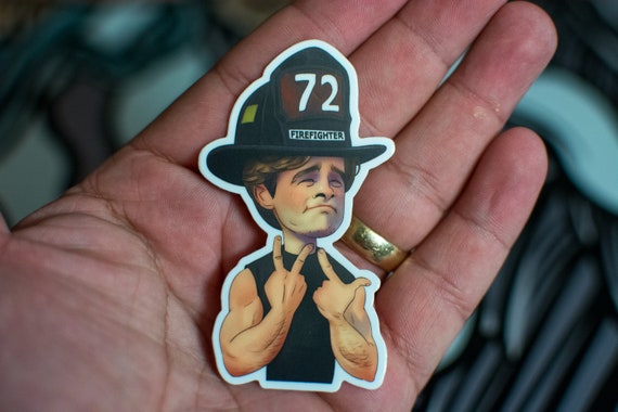 Miklo Blood In Blood Out Firefighter Sticker