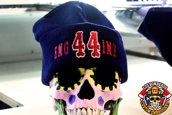 Firefighter Beanie Station Number With 