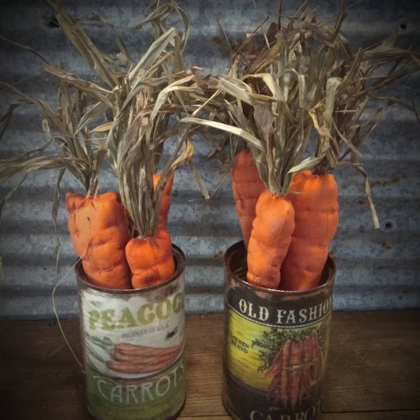 Primitive Grungy Carrots, Folk Art Sewing, Prim Veggies, Artificial Food, Vintage Label