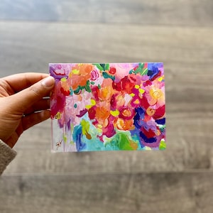 Set van 2 mooie roze bloemen blanco kaarten te koop