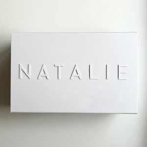 Coffrets cadeaux de demoiselle d'honneur vides, blancs, esthétiques minimalistes, grands coffrets de luxe de demoiselle d'honneur à fermeture magnétique