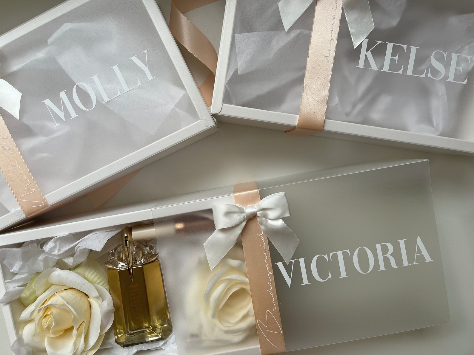 Personalized Empty Gift Boxes for Bridesmaid Proposal Custom Etsy