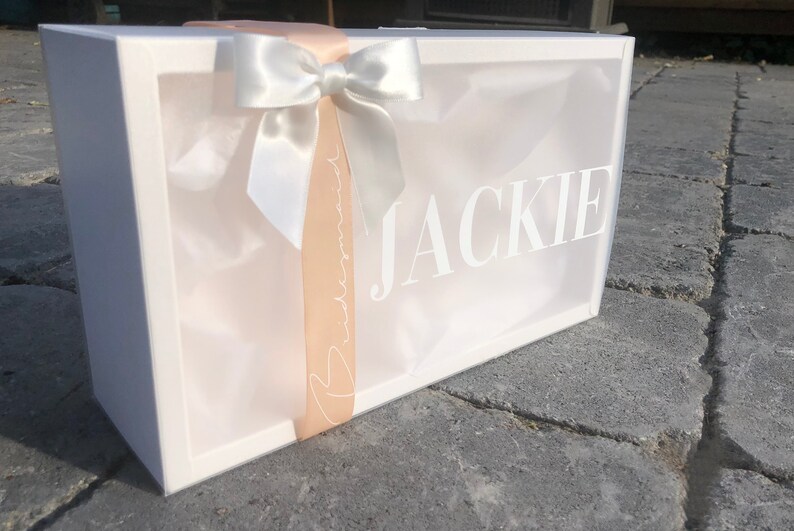 Personalized Empty Gift Boxes for Bridesmaid Proposal Custom Etsy