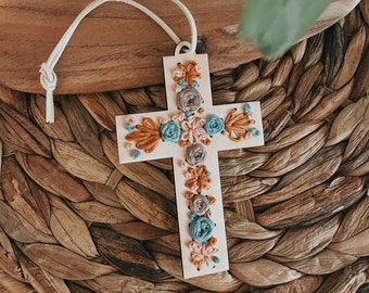 Cross Stitch Embroidery Kit: Maple Wood DIY Craft Ornament