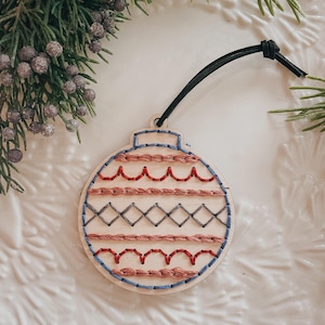 DIY Christmas Ornament Embroidery Kit | Holiday Craft