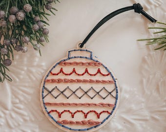 DIY Christmas Ornament Embroidery Kit | Holiday Craft