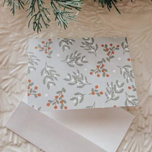 Winter Floral Greeting Set | Holiday Notecards | Christmas Cards | Holiday Greetings | Christmas Thank You