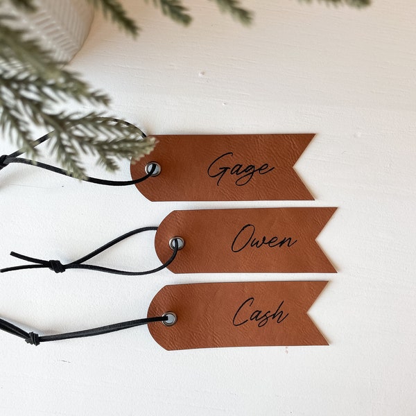 Stocking Name Tag - Etsy