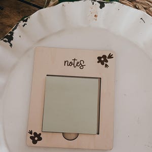 Floral Notes Sticky Note Holder | Teacher Gift | Teacher Appreciation | Post Its | Gift | ToDo List | Friend Gift