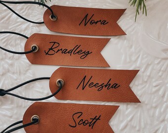 Stocking Tag Saddle | Personalized | Custom | Christmas | Holiday | Name | Wood Tags | 3D Kids Ornament | Gift