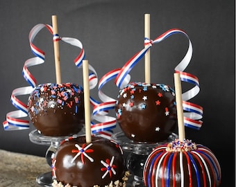 Permanent Patriotic Chocolate Apples