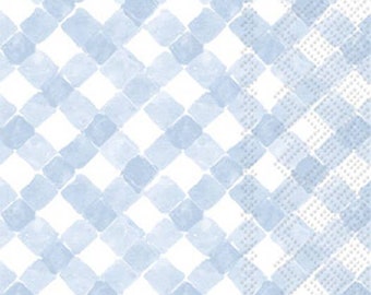 Light Blue Gingham, Guest Towels