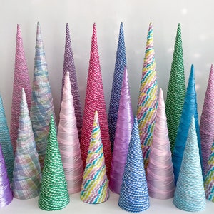 Handmade Fabric Easter Tree: Spring Decor, (Sold Individually)