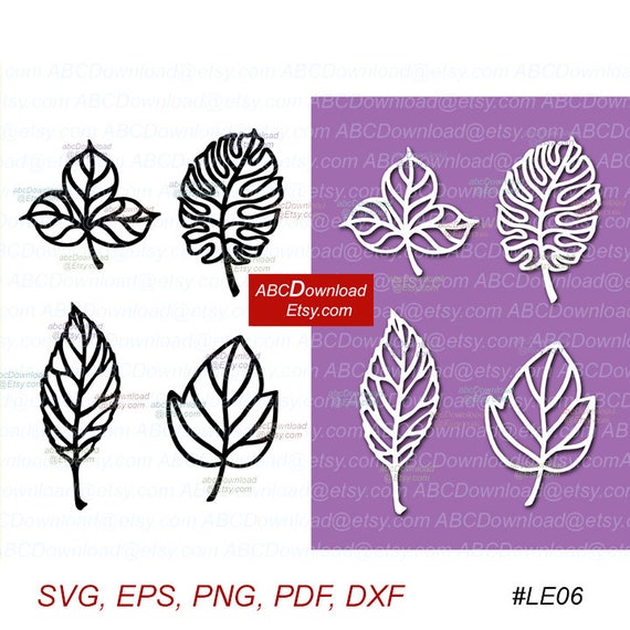 Download Le06 Botanical Clipart Leaves Svg For Cricut Svg Designs Etsy
