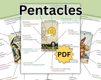 Tarot Book PDF, Minor arcana, Pentacles, Symbols, Meanings & Practical Guide