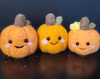 Needle Felted Pumpkin