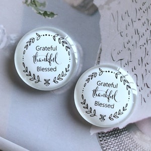 Thanksgiving Cabochon,"Grateful Blessed" Foto Cabochon, 10mm 12mm 14mm 16mm 18mm 20mm 25mm 30mm 35mm 40mm Glaskuppel Kamee-R788d7