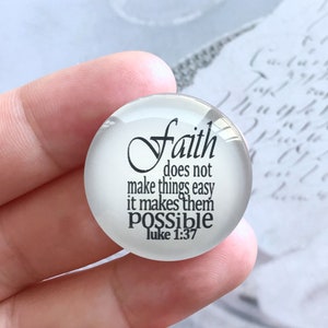 10 Stück Glaube Cabochon / Druckknopf, christliche Bibel 10mm 12mm 14mm 16mm 18mm 20mm 25mm 30mm 35mm 40mm Bild Glaskuppel / Ginger Snap-R2101838