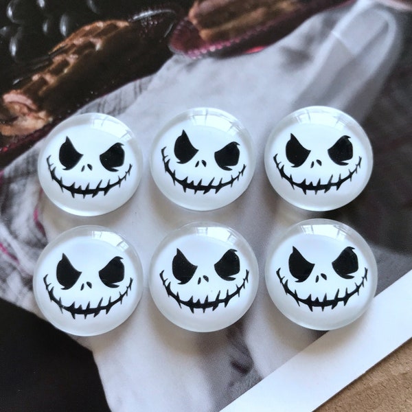 Halloween Cabochon,Horror Skull photo glass Cabochons 10mm 12mm 14mm 16mm 18mm 20mm 25mm 30mm 35mm 40mm glass dome cameo-R18133