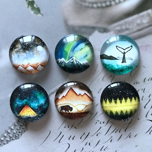 Galaxy Cabochon,Hamade Bild Glas Cabochon,10mm 12mm 14mm 16mm 18mm 20mm 25mm 30mm 35mm 40mm Halloween Glaskuppel Kamee-R181103