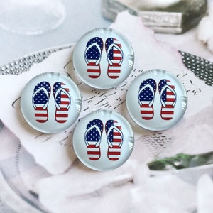 10 pièces 10mm 12mm 14mm 16mm 18mm 20mm 25mm Cabochon du 4 juillet/bouton pression en verre, 30mm 35mm 40mm dôme en verre/bouton pression gingembre -R2262029