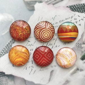 DIY Erd ton Cabochon,Kunst Malerei Bild Cabochon 10mm 12mm 14mm 16mm 18mm 20mm 25mm 30mm 35mm 40mm Bild Glaskuppel Kamee-R121512