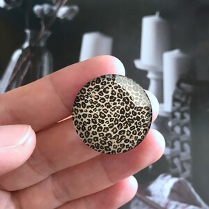 10 Stück Leopard Cabochon/Druckknopf, 10mm 12mm 14mm 16mm 18mm 20mm 25mm 30mm 35mm 40mm Tierdruck Bild Glaskuppel/Ingwer Snap-R2292451