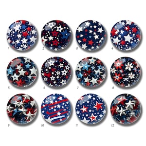 Cabochon drapeau des États-Unis, dôme en verre du 4 juillet, 10 mm 12 mm 14 mm 16 mm 18 mm 20 mm 25 mm 30 mm 35 mm 40 mm DIY rouge bleu image image perles de verre-DN2620