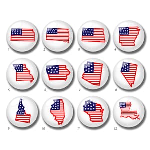 Cabochon drapeau des États-Unis, dôme en verre du 4 juillet, 10 mm 12 mm 14 mm 16 mm 18 mm 20 mm 25 mm 30 mm 35 mm 40 mm DIY rouge bleu image image perles de verre-DN1081