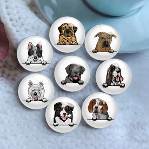 10個 10 mm 12 mm 犬カボション、ハンドメイド犬ガラスドーム、14 mm 16 mm 18 mm 20 mm 25 mm 30 mm 35 mm 40 mm DIY 画像ガラスカメオビーズ - DN529