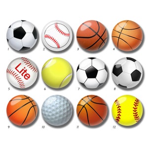 10 pz 10mm 12mm Cabochon di Calcio, Cupola di Vetro di Baseball, 14mm 16mm 18mm 20mm 25mm 30mm 35mm 40mm Immagine di Basket Immagine Perline di Vetro-DN1872