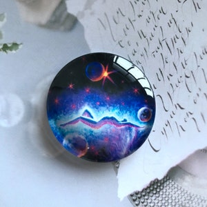 Galaxy Planets Cabochon,Mature woman oil painting photo glass Cabochon 10mm 12mm 14mm 16mm 18mm 20mm 25mm 30mm 35mm 40mm glass dome -R909d12