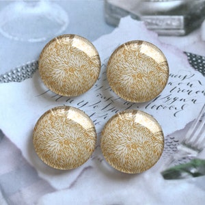 Earthly Tone Cabochon,Art Flower Foto Glas Druckknopf,10mm 12mm 14mm 16mm 18mm 20mm 25mm 30mm 35mm 40mm Glaskuppel -R10232