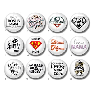 Cabochon pour maman en prime, dôme en verre pour belle-mère, 10 mm 12 mm 14 mm 16 mm 18 mm 20 mm 25 mm 30 mm 35 mm 40 mm DIY Super maman, image perles de verre-DN833
