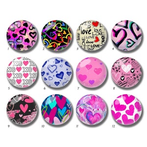 Valentinstag Cabochon,Liebe Herz Glaskuppel,10mm 12mm 14mm 16mm 18mm 20mm 25mm 30mm 35mm 40mm DIY Bild Bild Glasperlen-DN1991