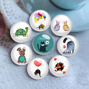 Oster Cabochon, Hase Hase Glaskuppel,10mm 12mm 14mm 16mm 18mm 20mm 25mm 30mm 35mm 40mm DIY Bild Bild Glasperlen-DN398
