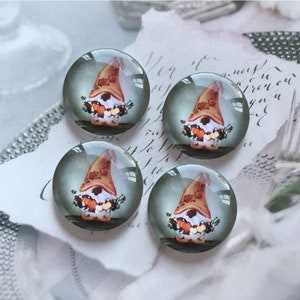 Herbst Wichtel Cabochon/Druckknopf, 10mm 12mm 14mm 16mm 18mm 20mm 25mm 30mm 35mm 40mm Thanksgiving Bild Glaskuppel/Ingwer Snap-R2292445