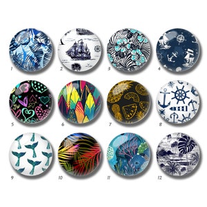 Ocean Cabochon, Nautische Glaskuppel,10mm 12mm 14mm 16mm 18mm 20mm 25mm 30mm 35mm 40mm Boot Bild Bild Glasperlen-DN897